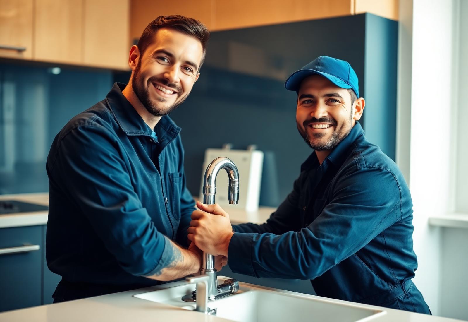Professional plumber servicing pipes in Oxnard